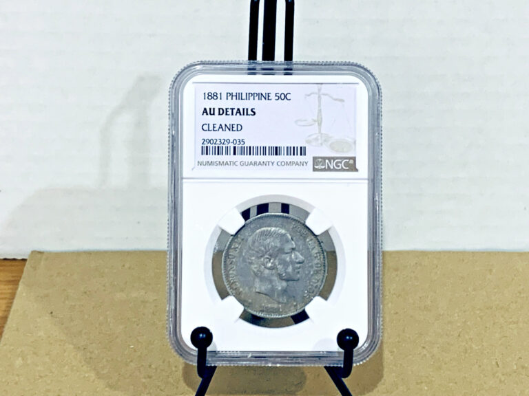 Read more about the article 1881 Philippine 50c NGC AU About Uncirculated Details Cleaned #2902329-035