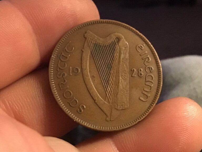 Read more about the article 1928 IRELAND Large Penny 30.9 mm  Cent   Good Luck  Irish Large Cent  1 Coin