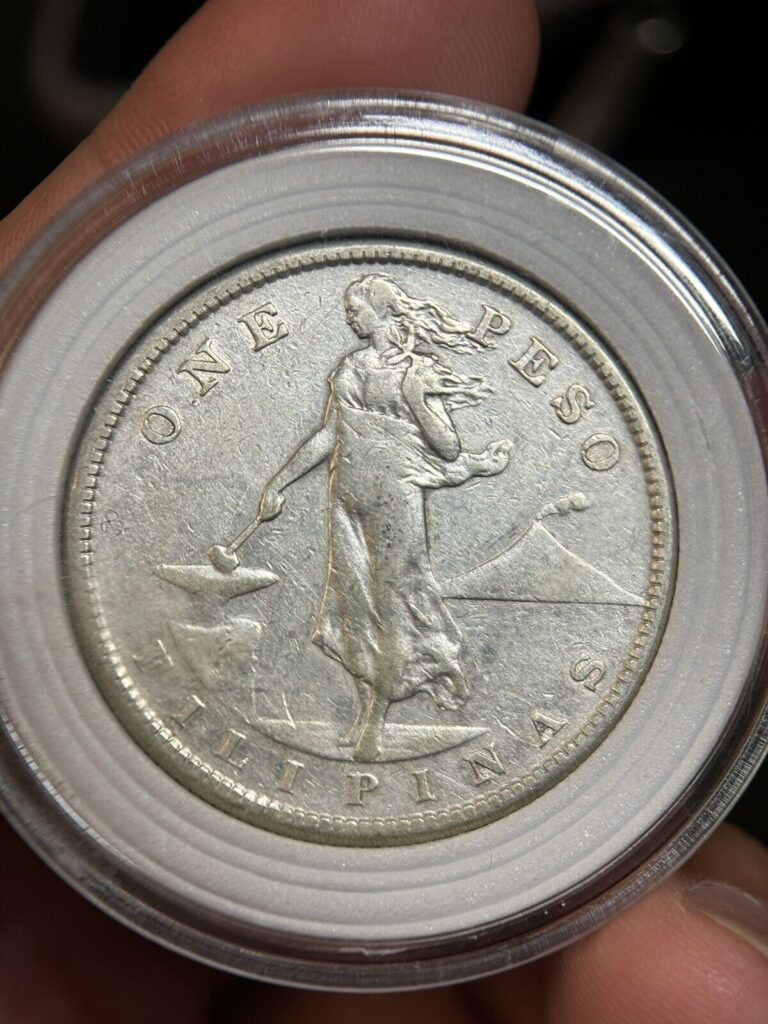 Read more about the article 1910 US-Philippines 1 Peso Silver Coin