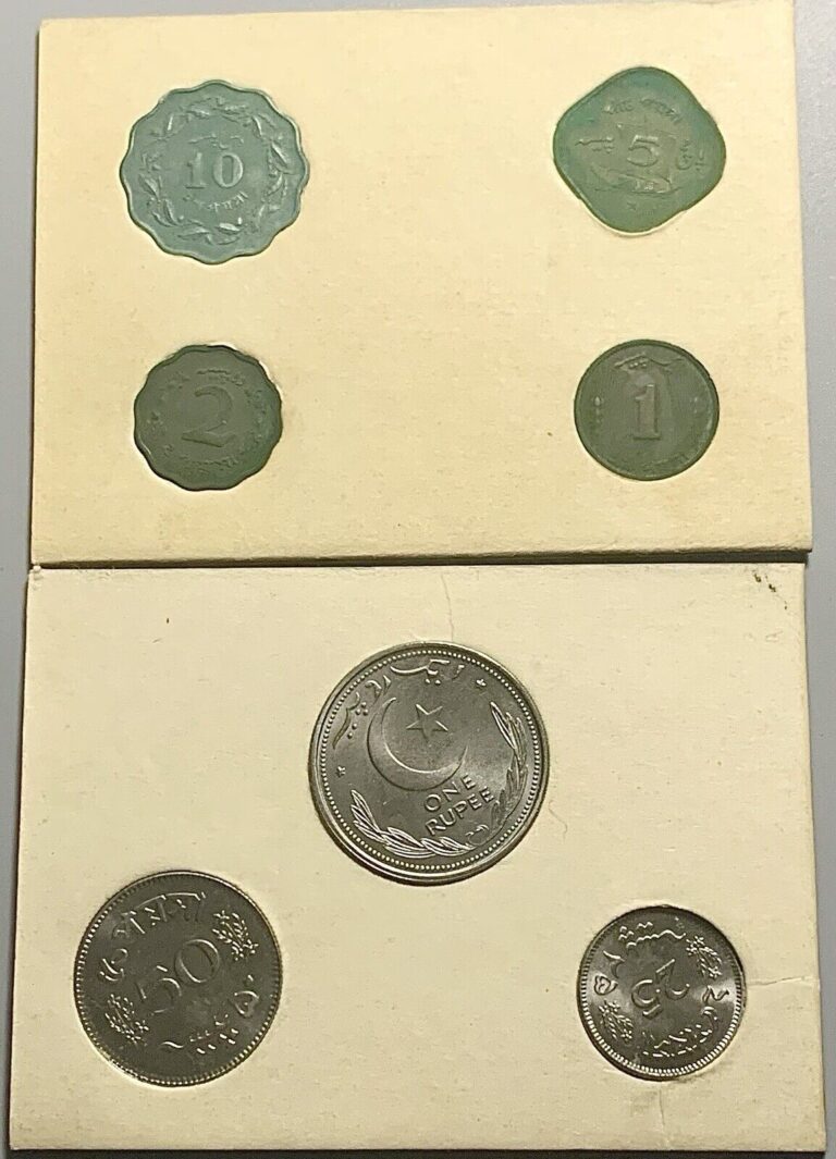 Read more about the article 1948 and 1964 Coins of Pakistan 7 Coins Set UNC