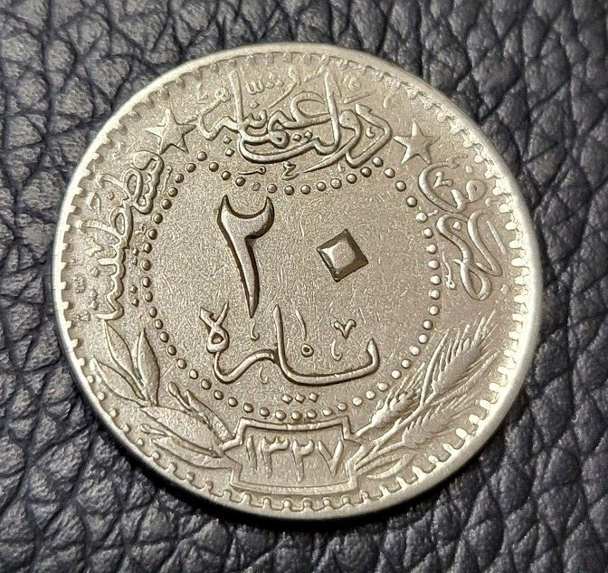 Read more about the article 1913 Ottoman Empire 20 Para Coin