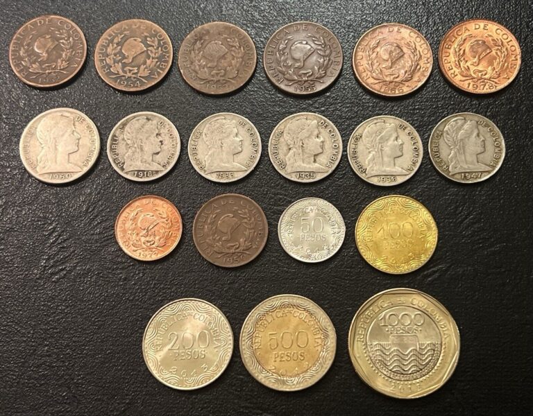 Read more about the article 1918-2013 Colombia 19 Coin Lot Vintage