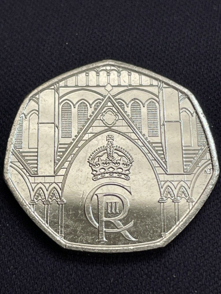 Read more about the article 2023 UK King Charles III Coronation 50p Fifty Pence Uncirculated *One (1) Coin*