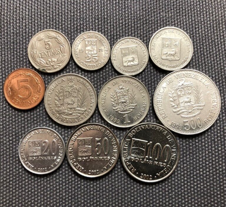 Read more about the article Venezuela 🇻🇪 Lot Of 11  World Foreign Coins