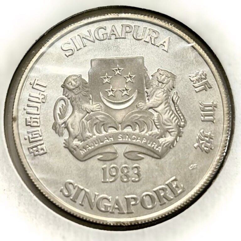 Read more about the article 1983 Singapore Uncirculated Proof $10 Dollar Silver Coin Rare Low Mintage