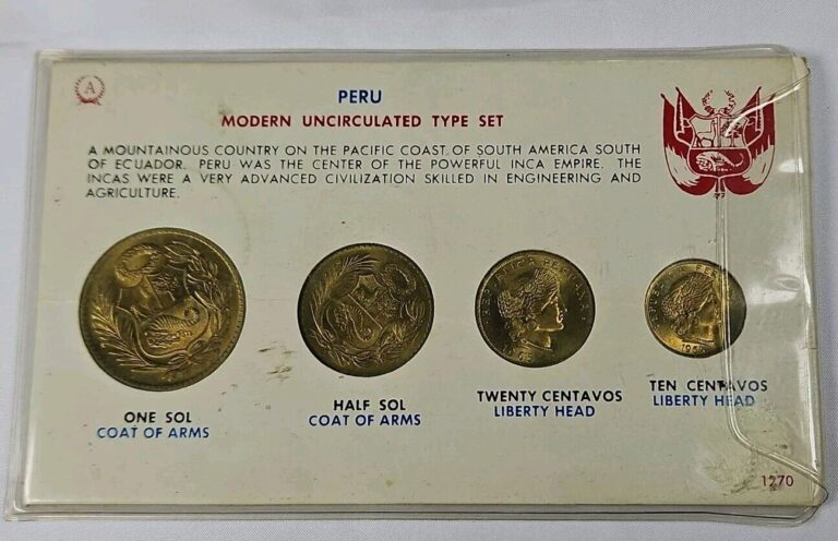 Read more about the article 1964-65 Peru Modern Uncirculated Type Set Four Coins