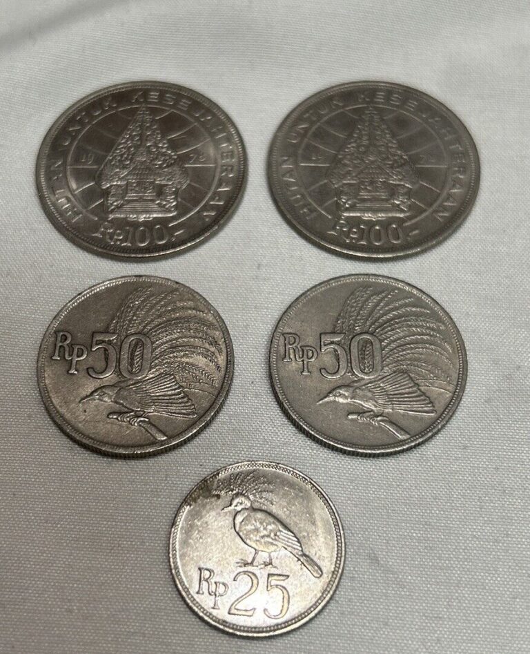 Read more about the article Vintage Indonesia Rupiah Coin Lot of Coins 1970s Indonesian