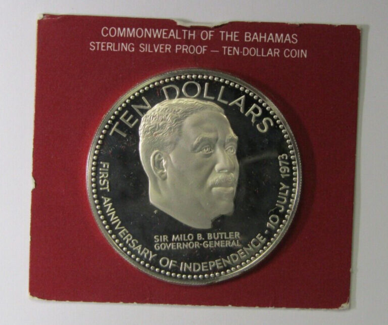 Read more about the article 1974 The Bahamas 10 Dollars Silver Proof KM#68a