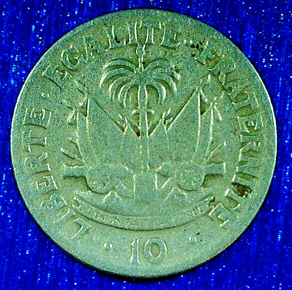 Read more about the article WORLD COIN SALE–1958 HAITI 10 CENTIMES-COPPER/ZINC/NICKEL COMP. COIN KM# 63