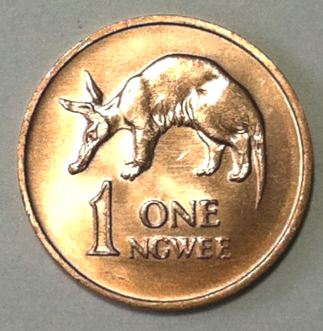 Read more about the article 1983 Zambia 1 ngwee Coin Aardvark Animal African Wildlife