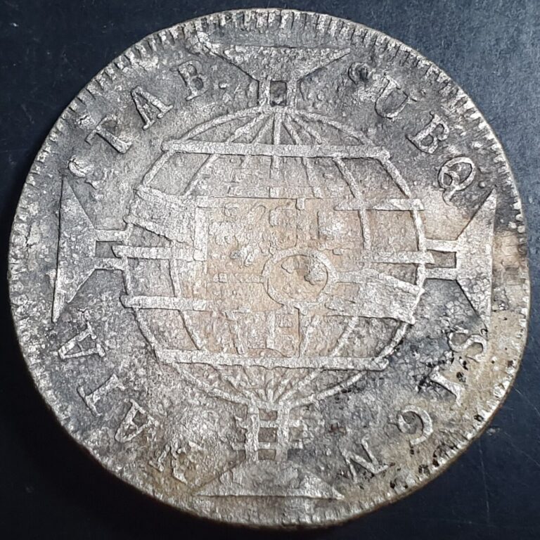 Read more about the article Brazil 960 Reis 1815 Silver Poor