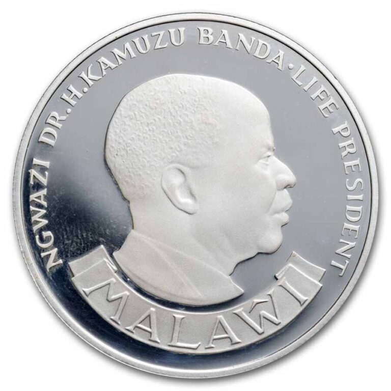 Read more about the article 1975 Malawi Silver 10 Kwacha Proof (10th Ann of the Bank)