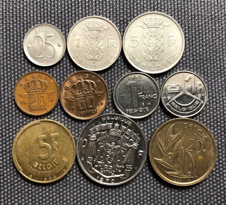 Read more about the article Belgium 🇧🇪 Lot Of 10  World Foreign Coins