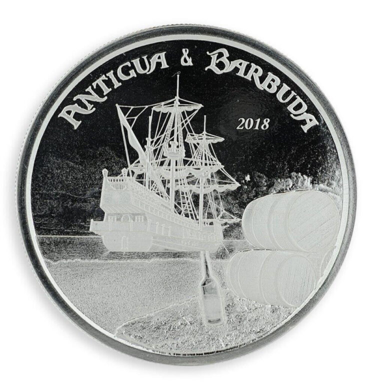 Read more about the article 2018 1 oz Antigua and Barbuda Rum Runner .999 Silver Coin