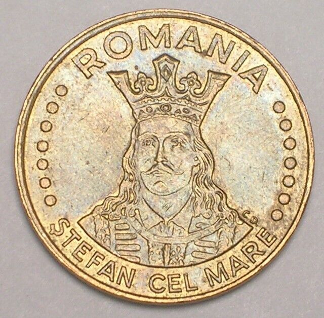 Read more about the article 1993 Romania Romanian 20 Lei Stefan Cel Mare Coin XF