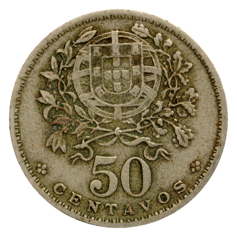 Read more about the article 1944 Portugal 50 Centavos Coin  km577  Mintage 2 974 000 – Rare Coin 🇵🇹