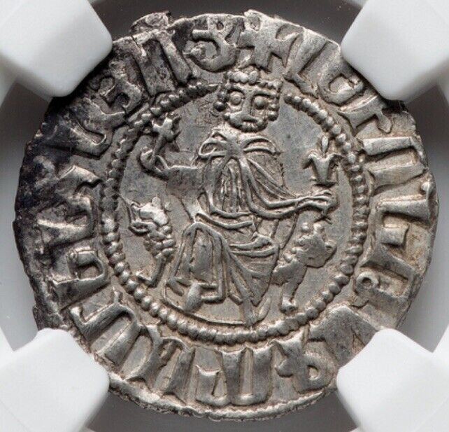 Read more about the article NGC AU ARMENIA 1198-1219 AD Levon I Silver Tram Knights Templar Coin of Crusades