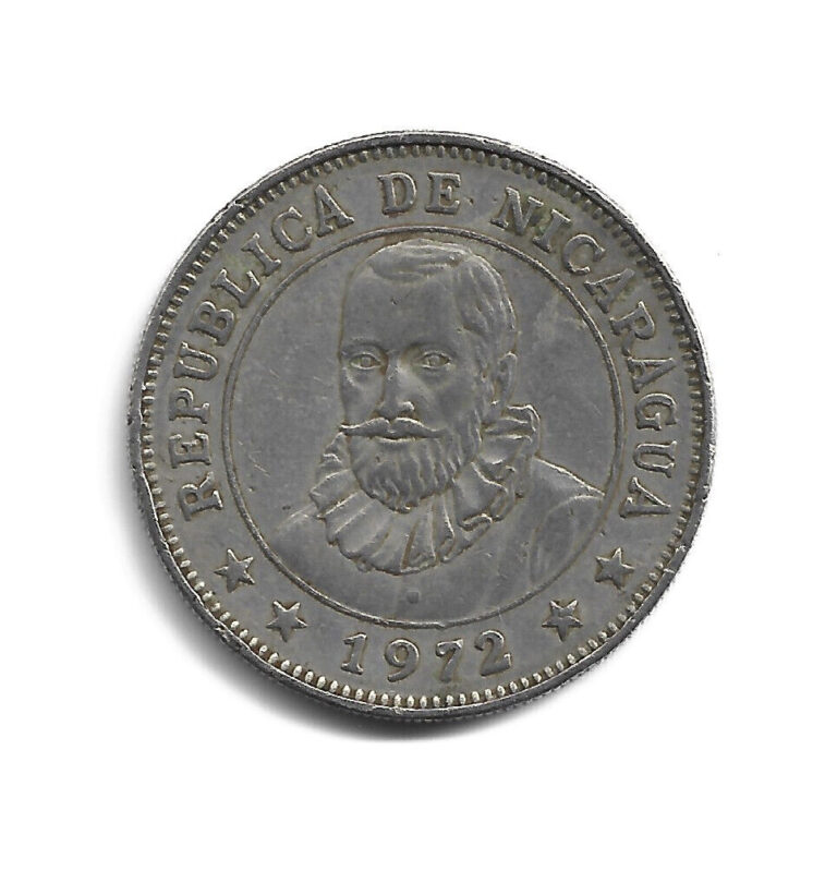 Read more about the article World Coins – Nicaragua  1 Cordoba 1972 Coin KM# 26