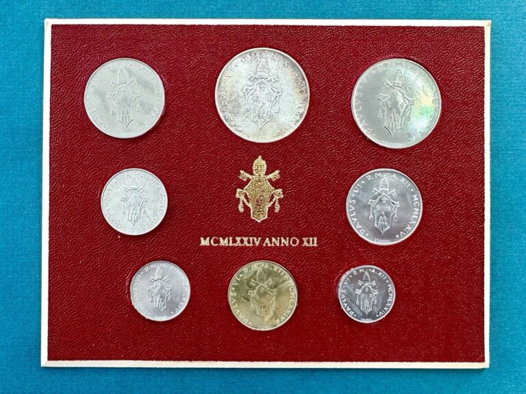 Read more about the article 1974 Vatican City Mint Set | Pope Paul VI | Silver 500 Lire | BU