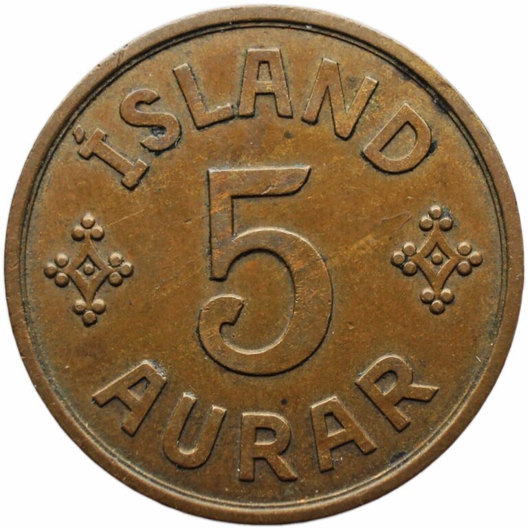 Read more about the article 1940 5 Aurar Iceland Coin Christian X (MO2551-)