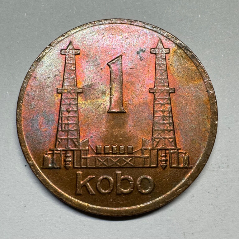 Read more about the article 1974 Nigeria 1 Kobo – Beautiful Coin – Lot #A200-11