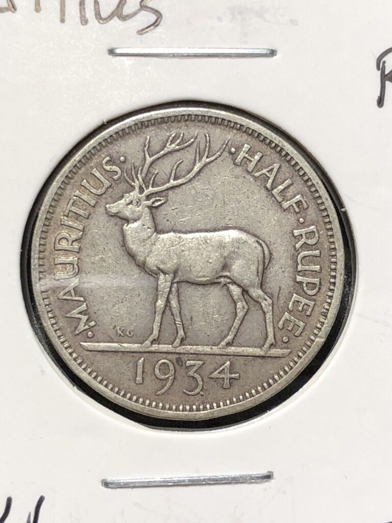 Read more about the article 1934 Mauritius 1/2 Half Rupee Scarce Silver Coin – See Description