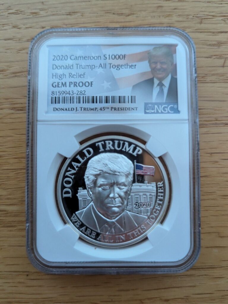 Read more about the article 2020 Donald Trump Cameroon Silver GEM PROOF High Relief 1 OZ .999