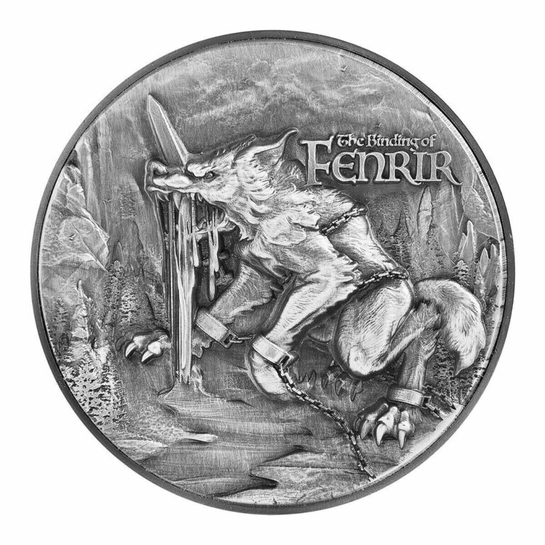 Read more about the article 2021 The Binding of Fenrir 2 oz .999 Silver Plus Copper Coin Republic of Chad HR