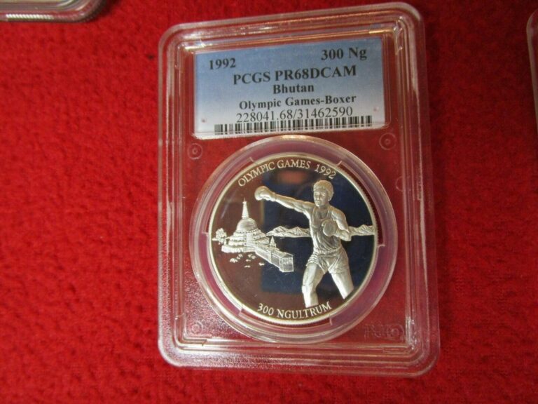 Read more about the article 1992 Summer Olympics Bhutan .925 Silver PCGS PR 68 Graded Coin Boxer Boxing