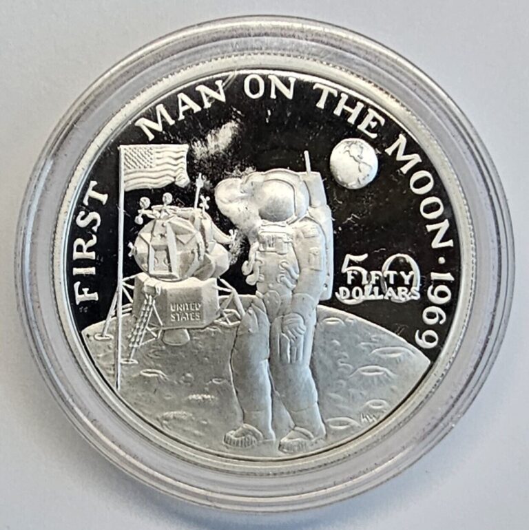 Read more about the article 1989 1oz .999 Silver Marshall Islands First Men On The Moon Coin in Capsule