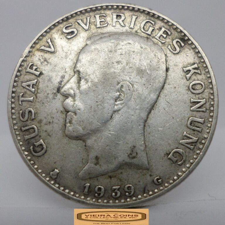 Read more about the article 1939 Sweden Silver 1 Krona – #C42369NQ