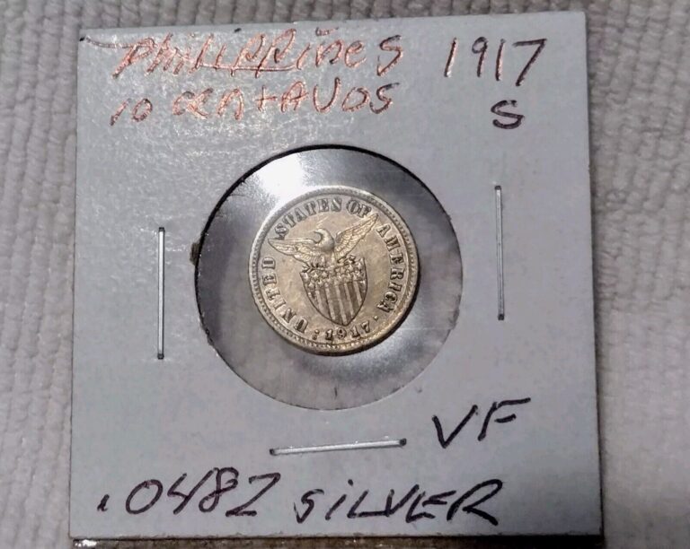 Read more about the article 1917 S Philippines 10 Centavos 75 % Silver