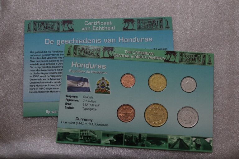 Read more about the article 🧭 🇭🇳 HONDURAS SEALED COIN SET WITH COA B63 #136