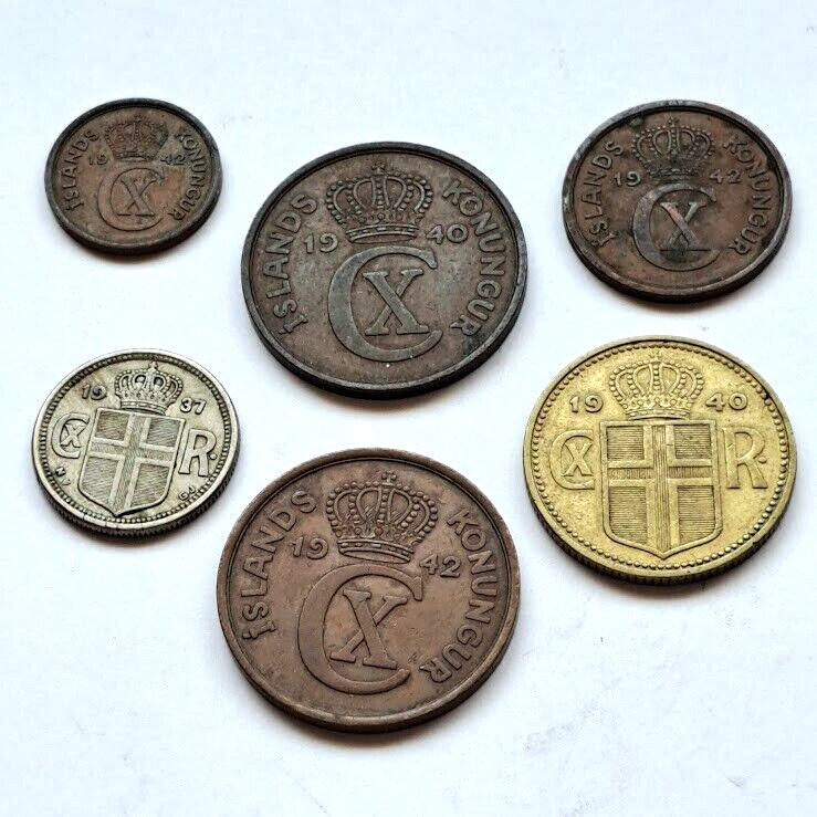 Read more about the article Vintage Iceland Coins 1937 – 1942 Lot of 6