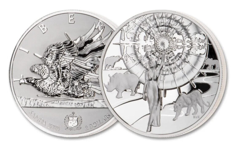 Read more about the article 2024 $2 Samoa 1oz Light of Liberty Van Niekerk UHR Enhanced Rev Proof OGP/COA