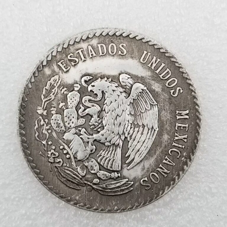 Read more about the article 1947 Mo Mexico 5 Pesos Silver Cuauhtemoc 30 Gramos Ley .900 Cinco Pesos