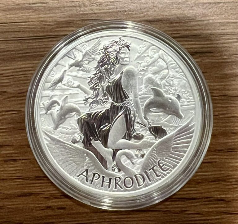 Read more about the article Tuvalu 2022 1oz Silver Aphrodite Brilliant Uncirculated BU coin w/ CoA and Capsule