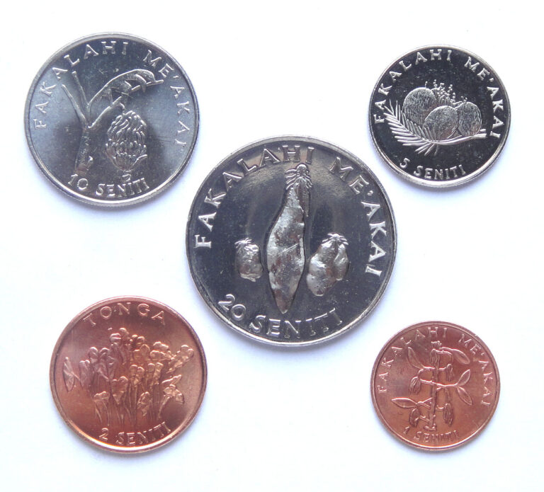 Read more about the article Tonga coins set of 5 pieces UNC