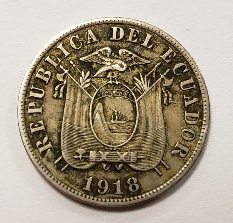 Read more about the article 1918 Ecuador 5 Centavos – KM60.2 – SKU-F5697