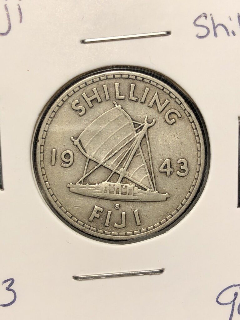 Read more about the article 1943-S Fiji 1 Shilling Silver Coin – See Description