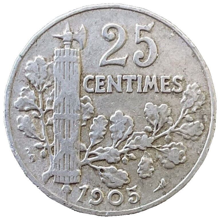 Read more about the article 1905 France Coin 25 Centimes KM# 856 French Europe Antique Coins Exact Shown