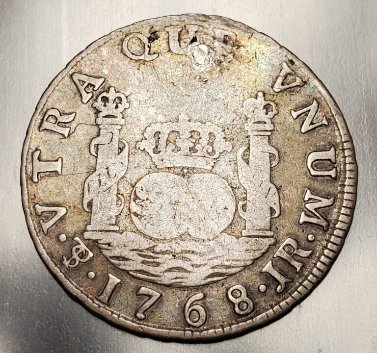 Read more about the article 1768 Bolivia 2 Reales World Silver Coin Plugged Hole