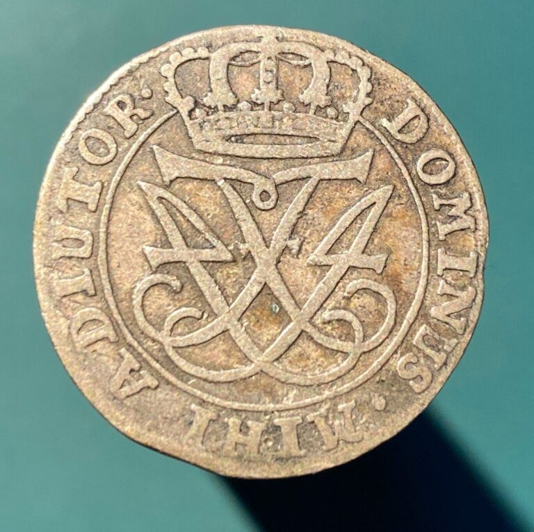 Read more about the article XF – Denmark – 12 Skilling – 1721 – Nice Silver Coin!