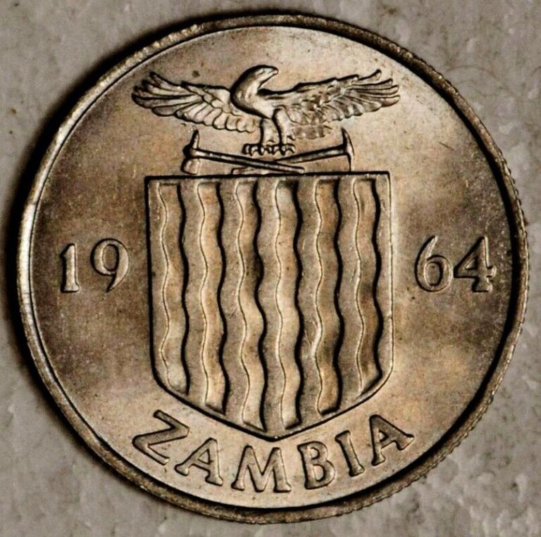 Read more about the article 1964 ZAMBIA 6 PENCE SIXPENCE (UNC!)