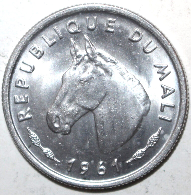 Read more about the article Republic of Mali 10 Francs Maliens Coin 1961 KM# 3 Africa Horse Aluminum Ten