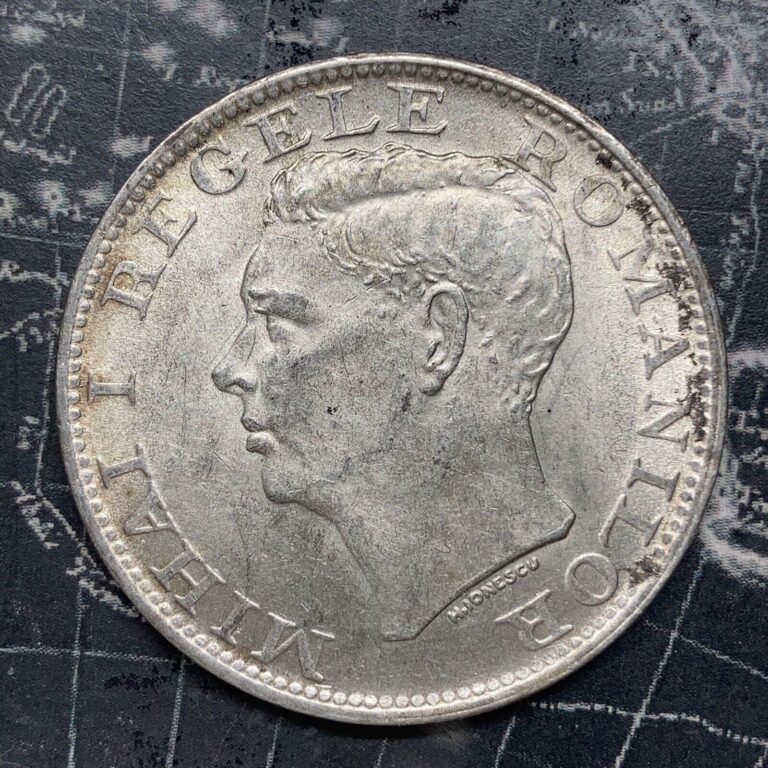 Read more about the article 1944 Romania 500 Lei Romani Silver Coin BU+ Stunning Coin #33