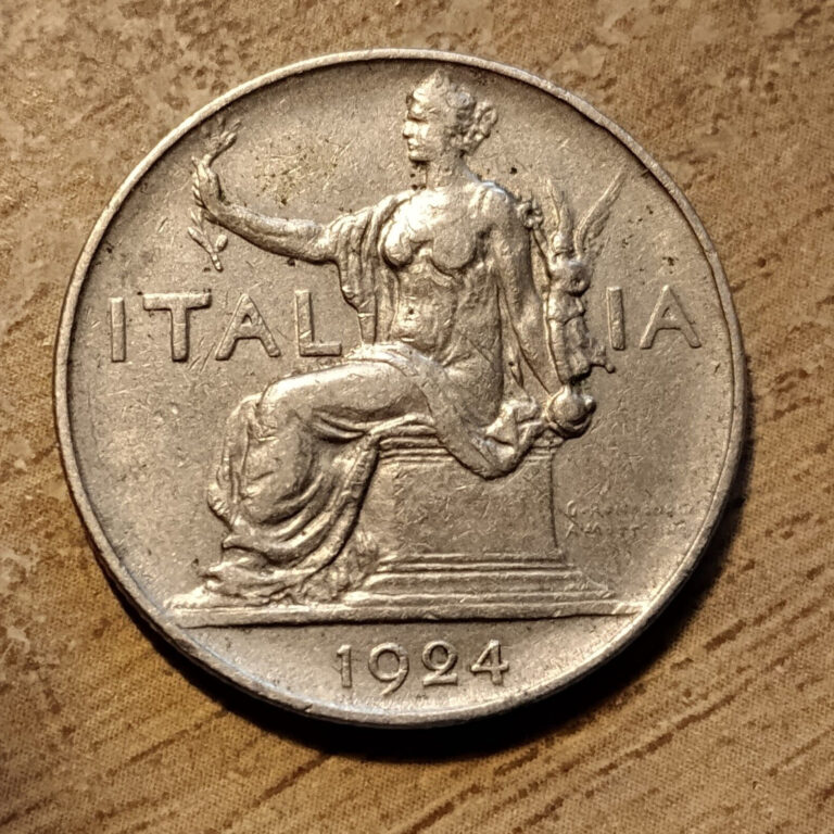 Read more about the article 1924 ITALY 1 LIRA * ERROR COIN ! * KM-62 * FREE SHIPPING