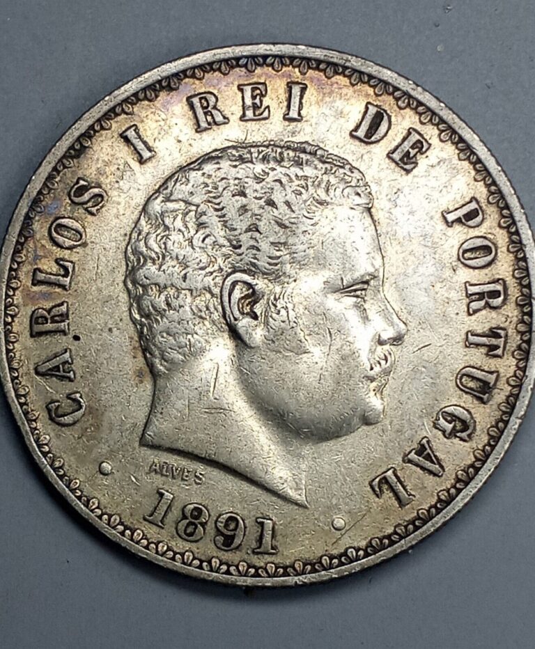 Read more about the article 1891 PORTUGAL King Carlos I Silver 500 Reis Genuine Portuguese Coin NGC i79892