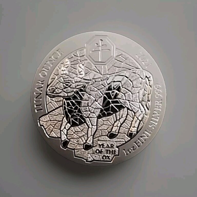 Read more about the article 2021 Rwanda 1 Ounce Silver Lunar Year of the Ox BU