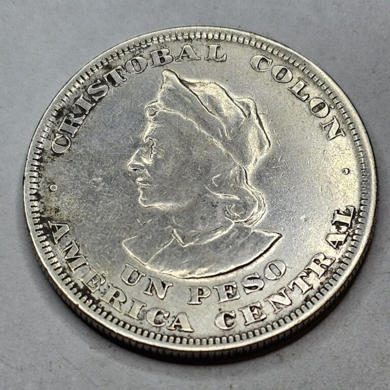 Read more about the article Salvador. Columbus Peso Better 1894 Great Shape Look Silver